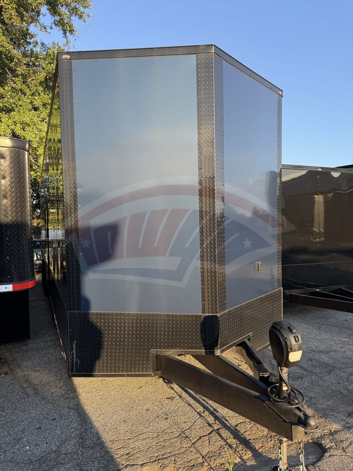 2026 Hook & Line 8.5x36 Cargo race car trailer in indigo blue, photo 8