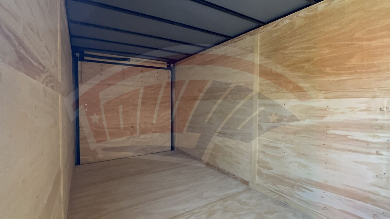 2026 Maximum 7x16 Enclosed Cargo trailer in silver, photo 5