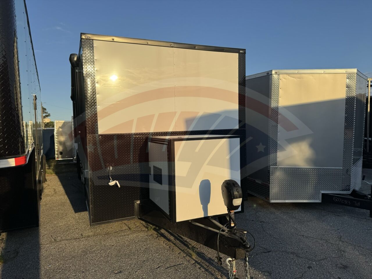 2020 Hook & Line 8.5x32 Cargo enclosed cargo trailer in white