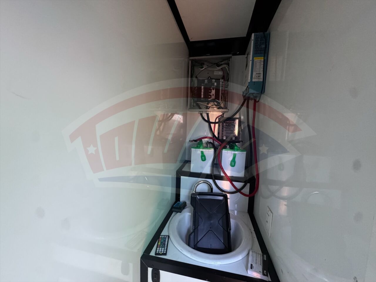 2020 Hook & Line 8.5x32 Cargo enclosed cargo trailer in white, photo 8