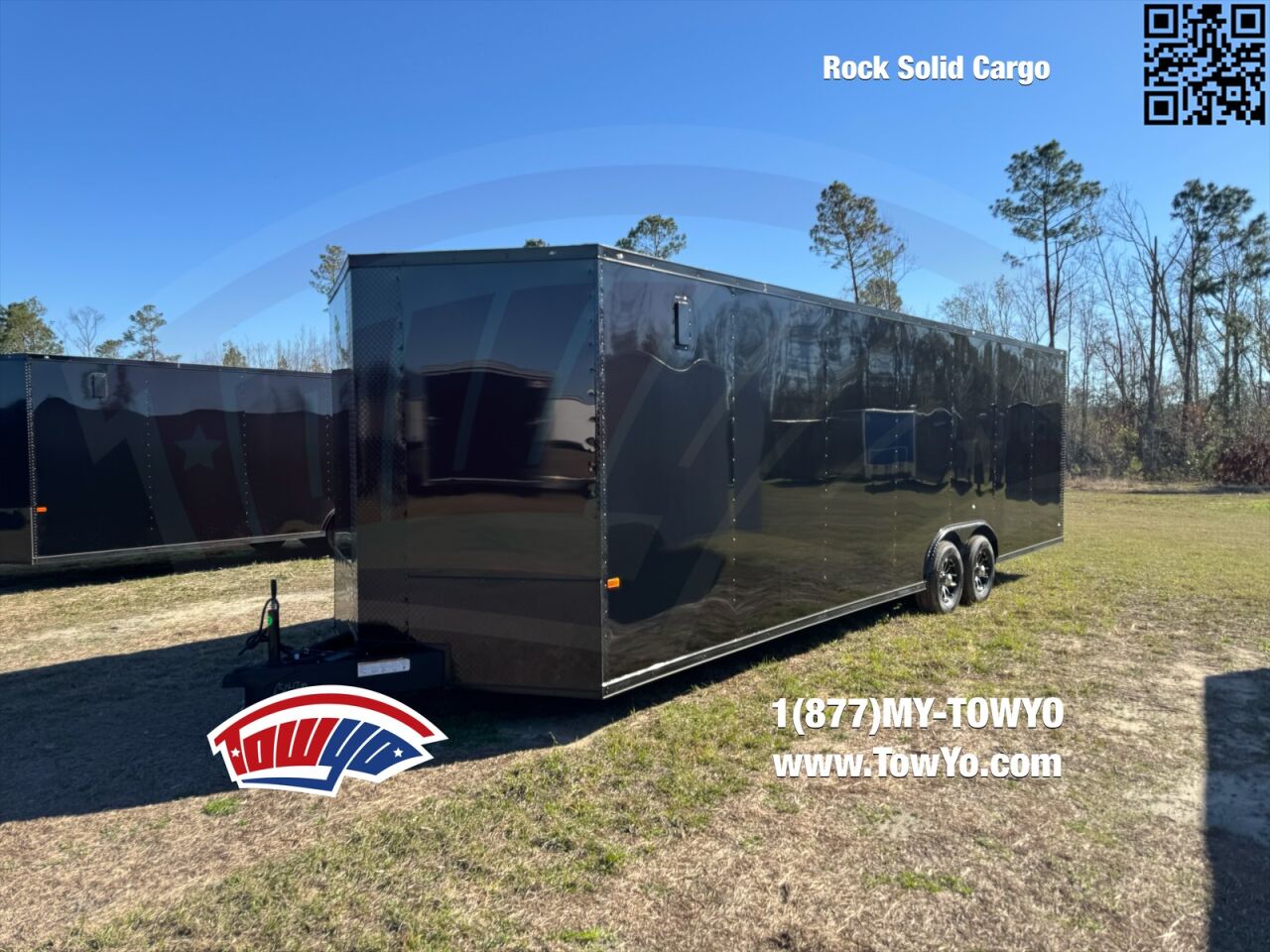 2026 Rock Solid 8.5x28 Cargo enclosed cargo trailer in black, photo 4