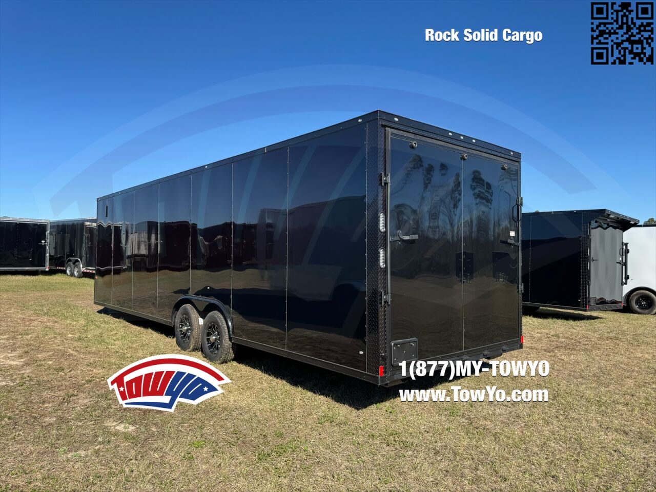 2026 Rock Solid 8.5x28 Cargo enclosed cargo trailer in black, photo 5