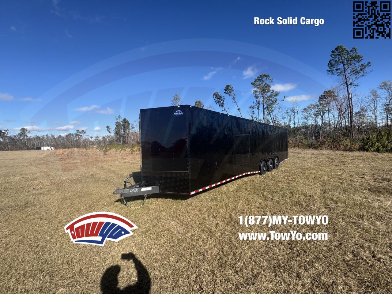 2026 Rock Solid 8.5x36 Cargo enclosed cargo trailer in black