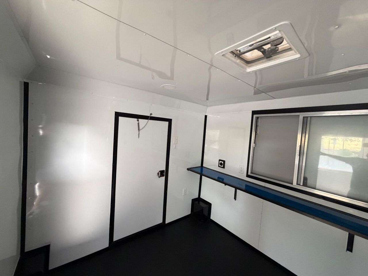 2023 Maximum 8.5x20 Cargo bbq / smoker porch trailer in true blue, photo 21