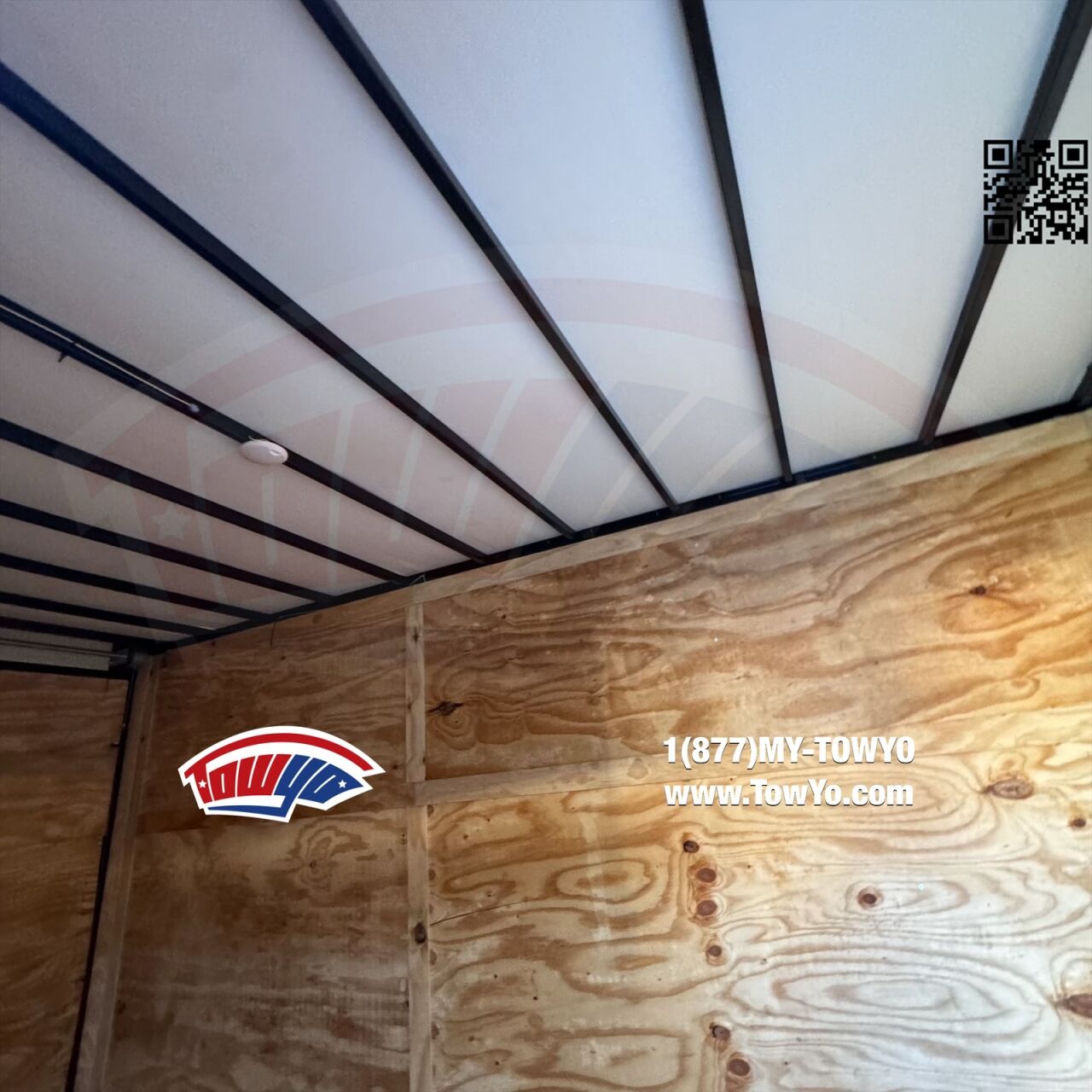 2024 TowYo 7x14 Cargo enclosed cargo trailer in black, photo 5