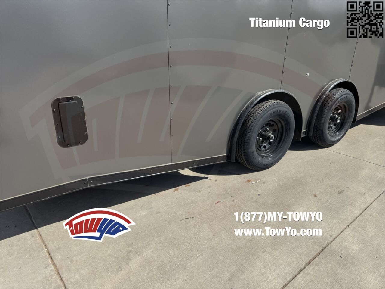2026 Titanium 8.5x24 Cargo enclosed cargo trailer in charcoal, photo 3