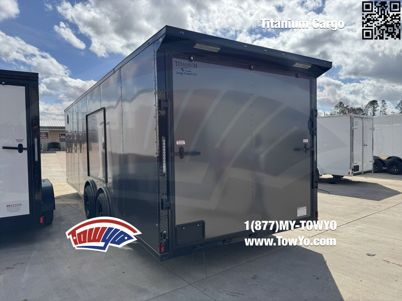 2026 Titanium 8.5x24 Cargo enclosed cargo trailer in charcoal, photo 4