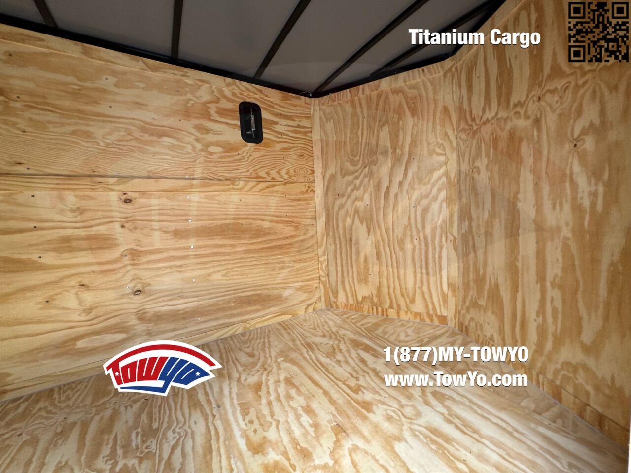 2026 Titanium 7x16 Cargo enclosed cargo trailer in white, photo 5