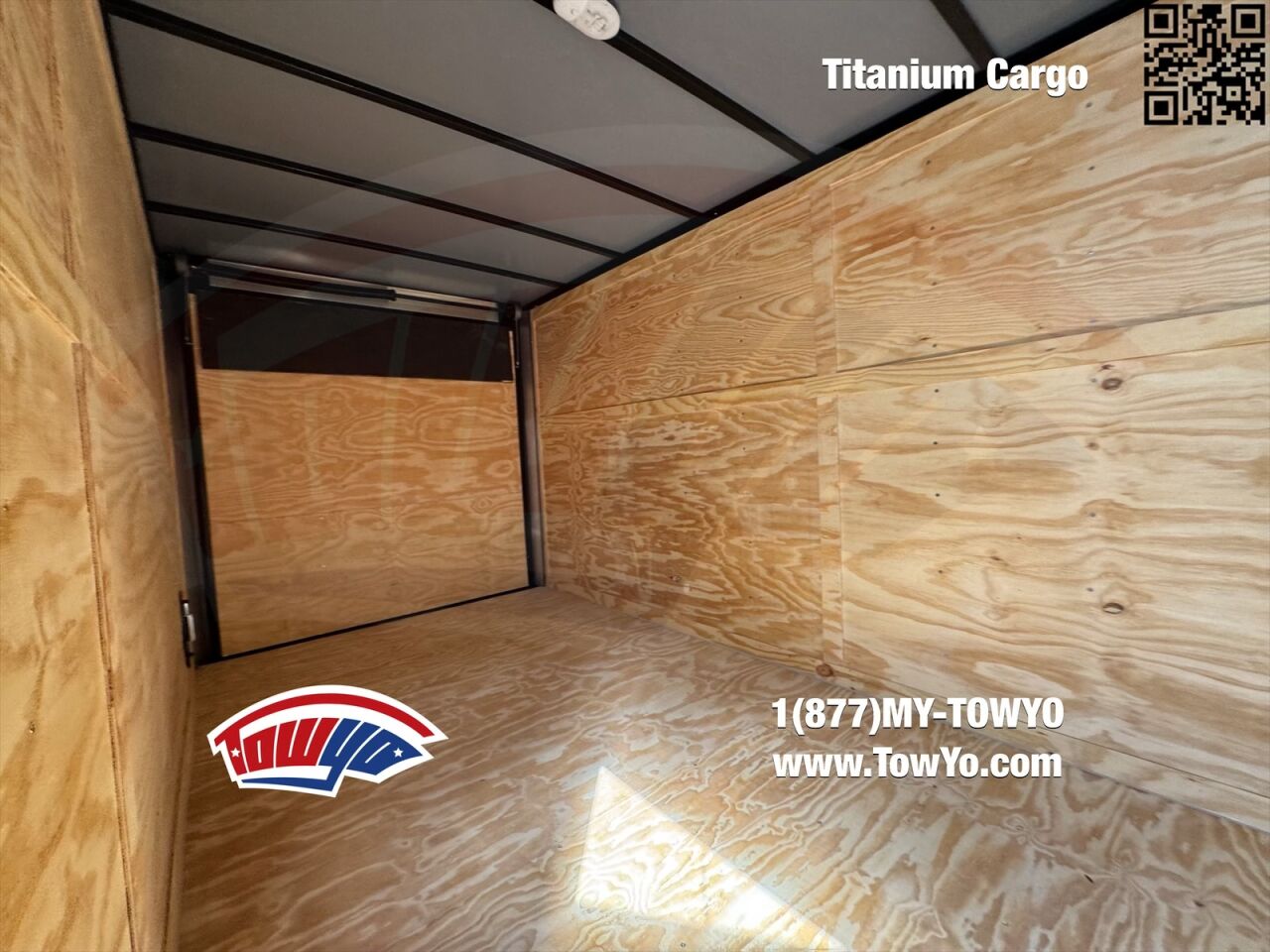 2026 Titanium 7x14 Cargo enclosed cargo trailer in black, photo 3