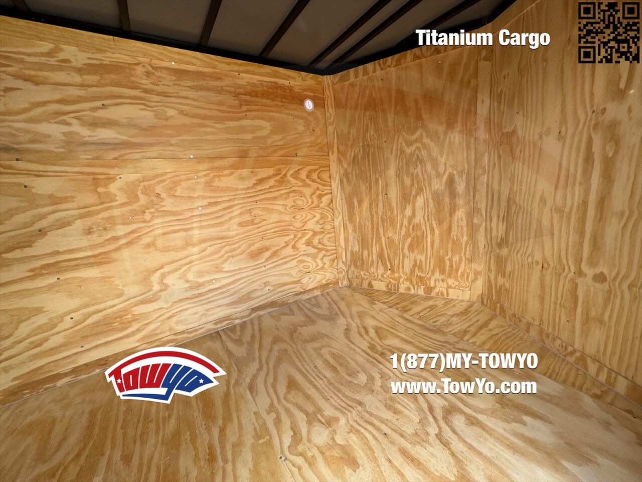 2026 Titanium 7x16 Cargo enclosed cargo trailer in white, photo 6
