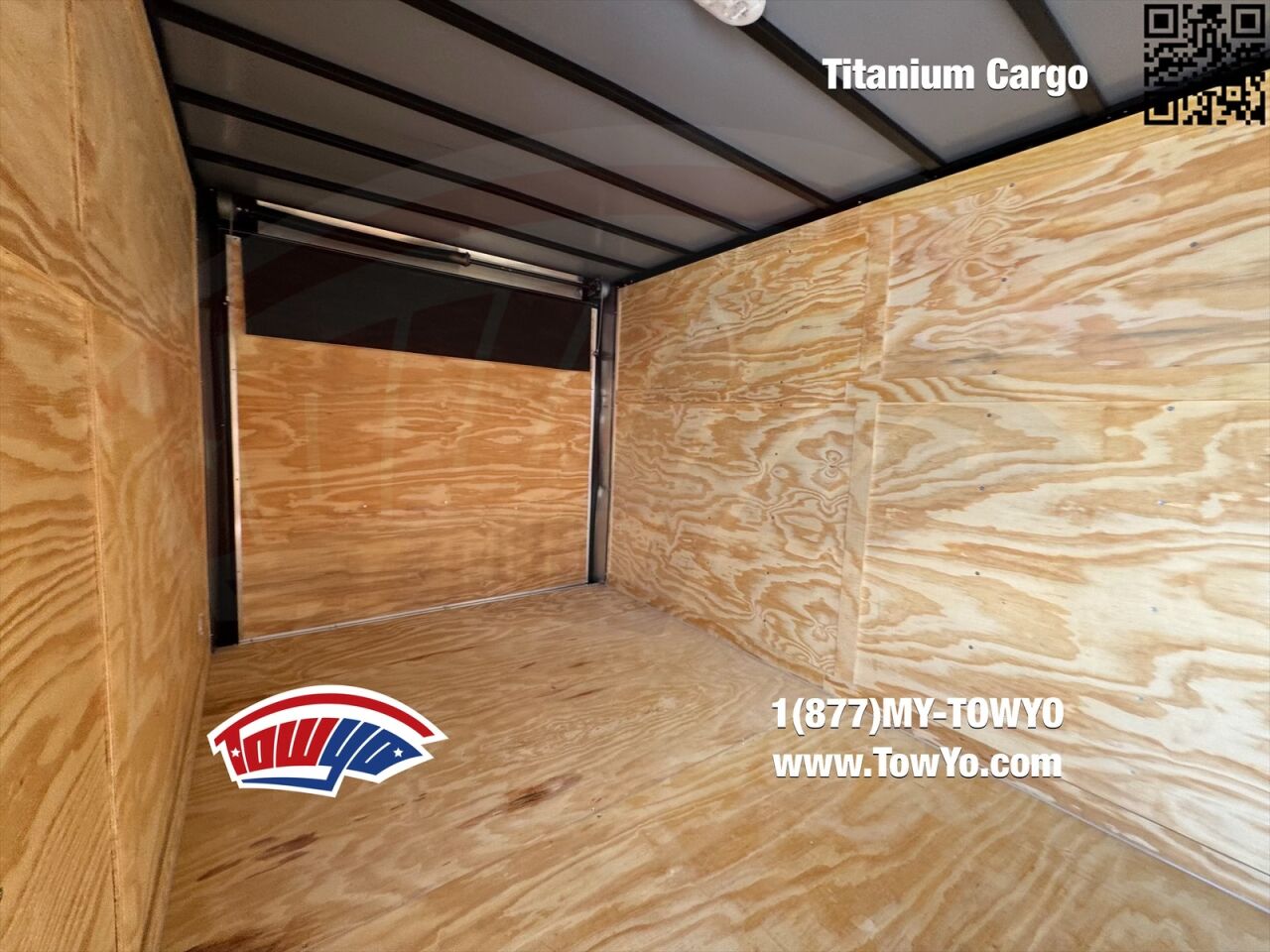 2026 Titanium 7x14 Cargo enclosed cargo trailer in white, photo 3