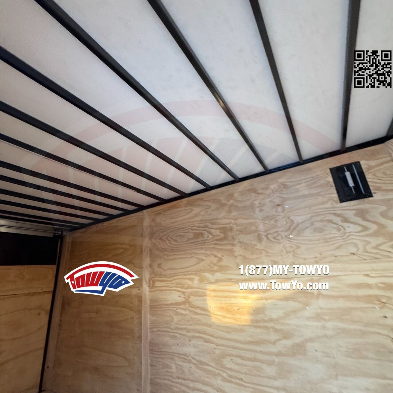 2026 TowYo 7x14 Cargo enclosed cargo trailer in black, photo 4