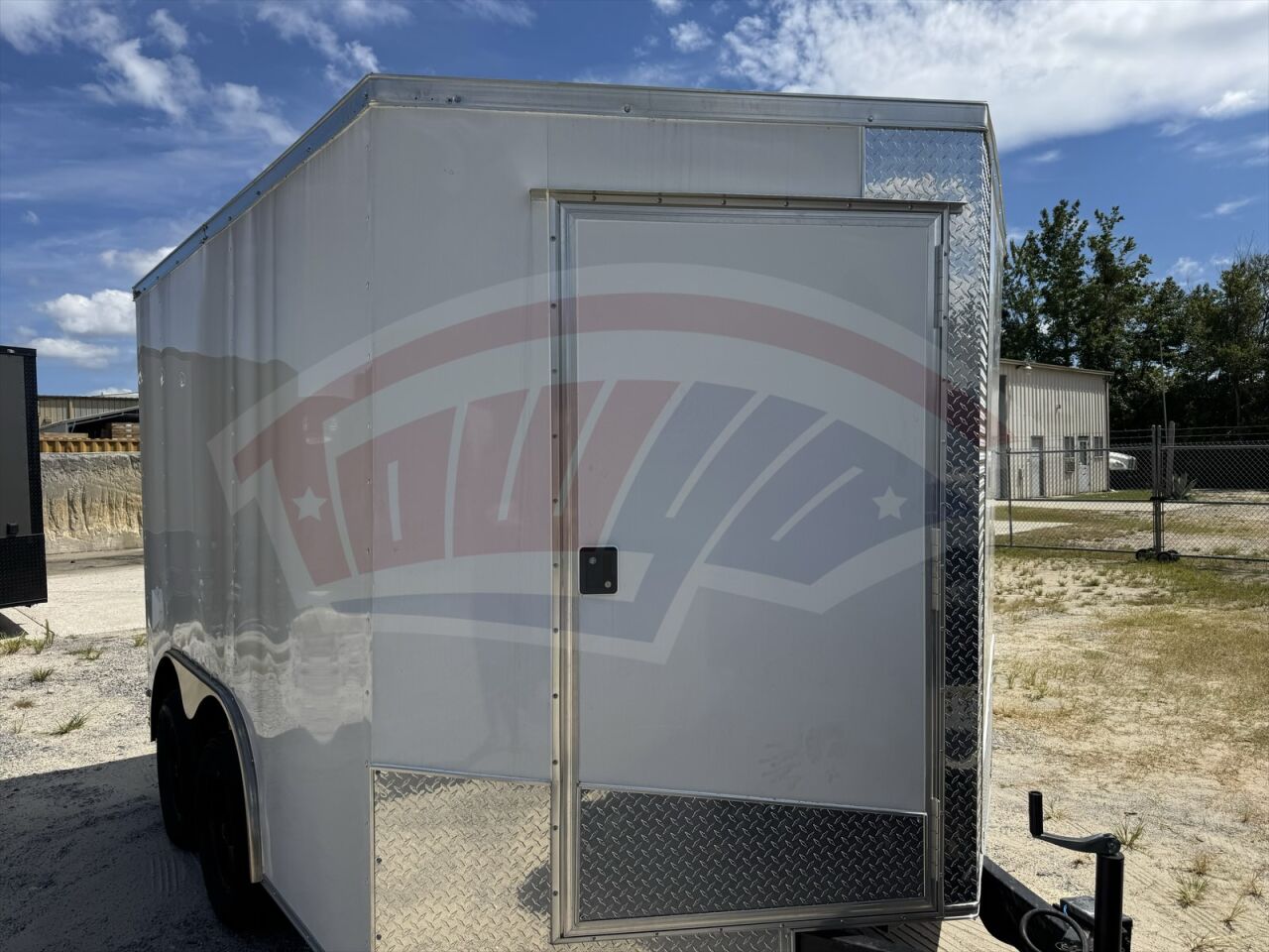 2024 TowYo 8.5x10 Cargo enclosed cargo trailer in white