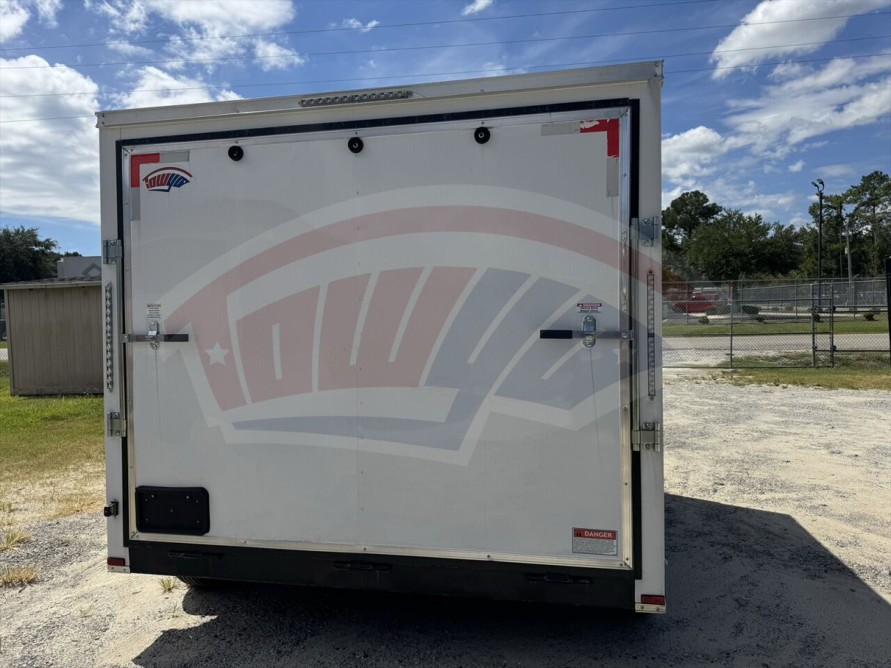 2024 TowYo 8.5x10 Cargo enclosed cargo trailer in white, photo 2