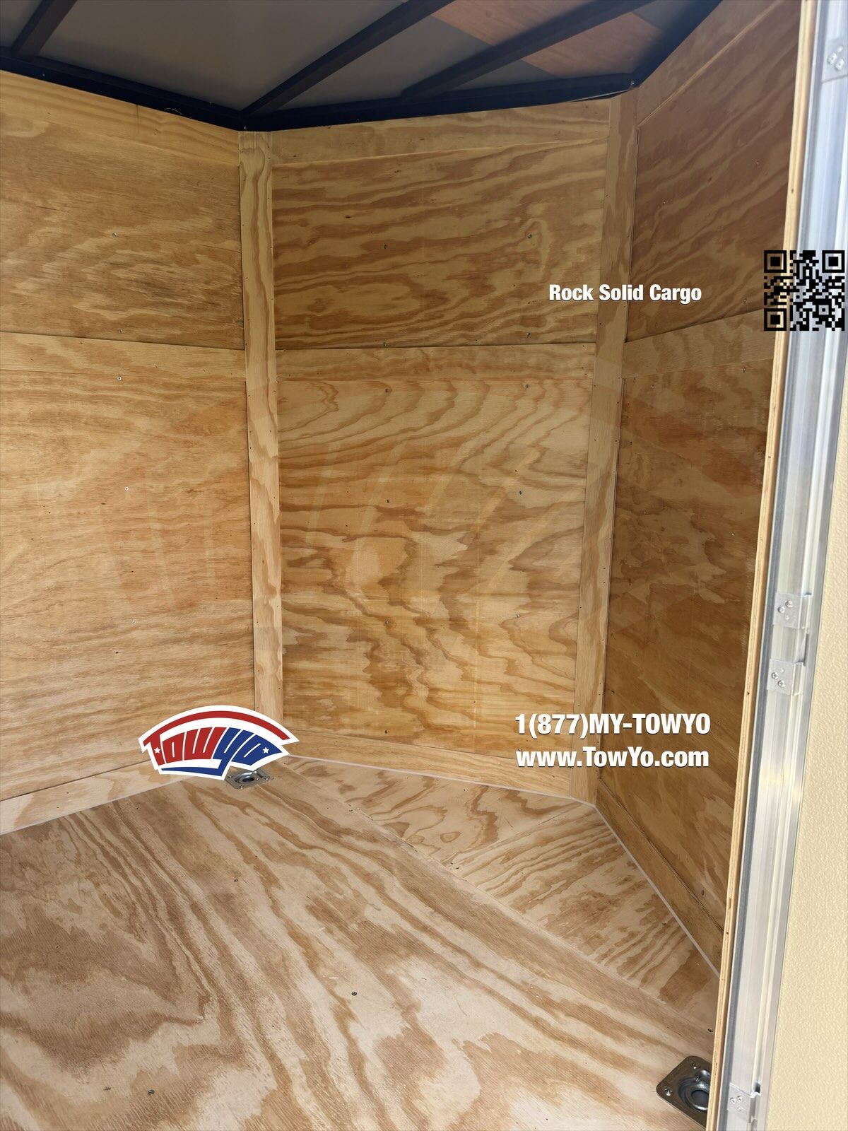 2026 Rock Solid 6x12 Enclosed Cargo trailer in white, photo 5